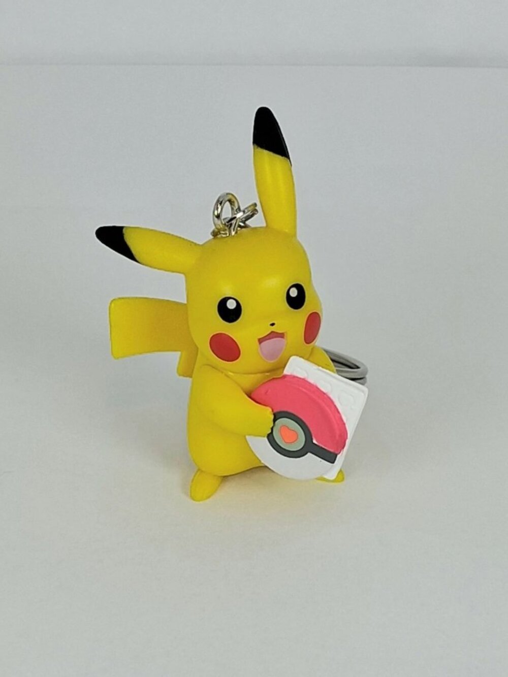 Mouse Yellow Electric, Red Ball Figure Keychain, Backpack Charm, Keyring